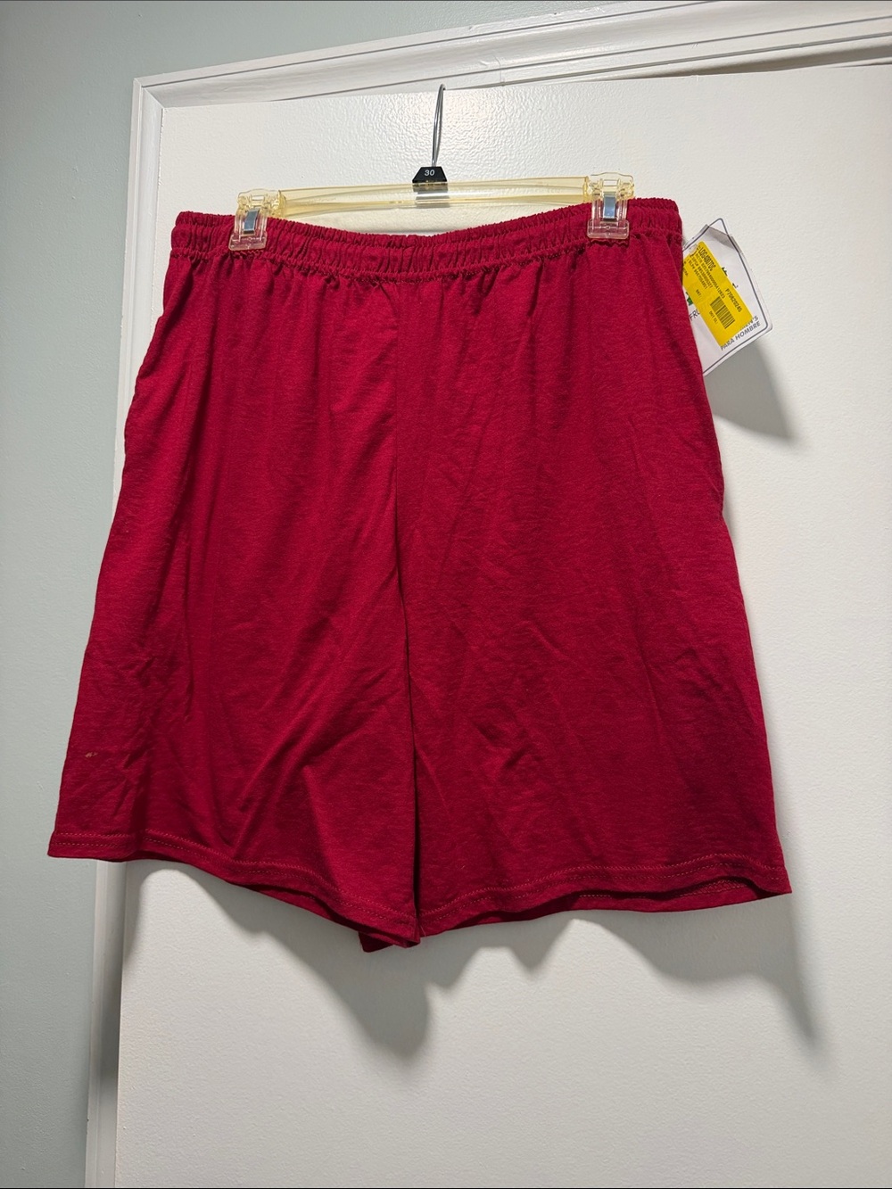 Men's Athletic Performance Shorts in Deep Red